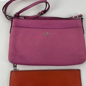 Coach SWINGPACK WITH POP-UP POUCH IN EMBOSSED TEXTURED LEATHER